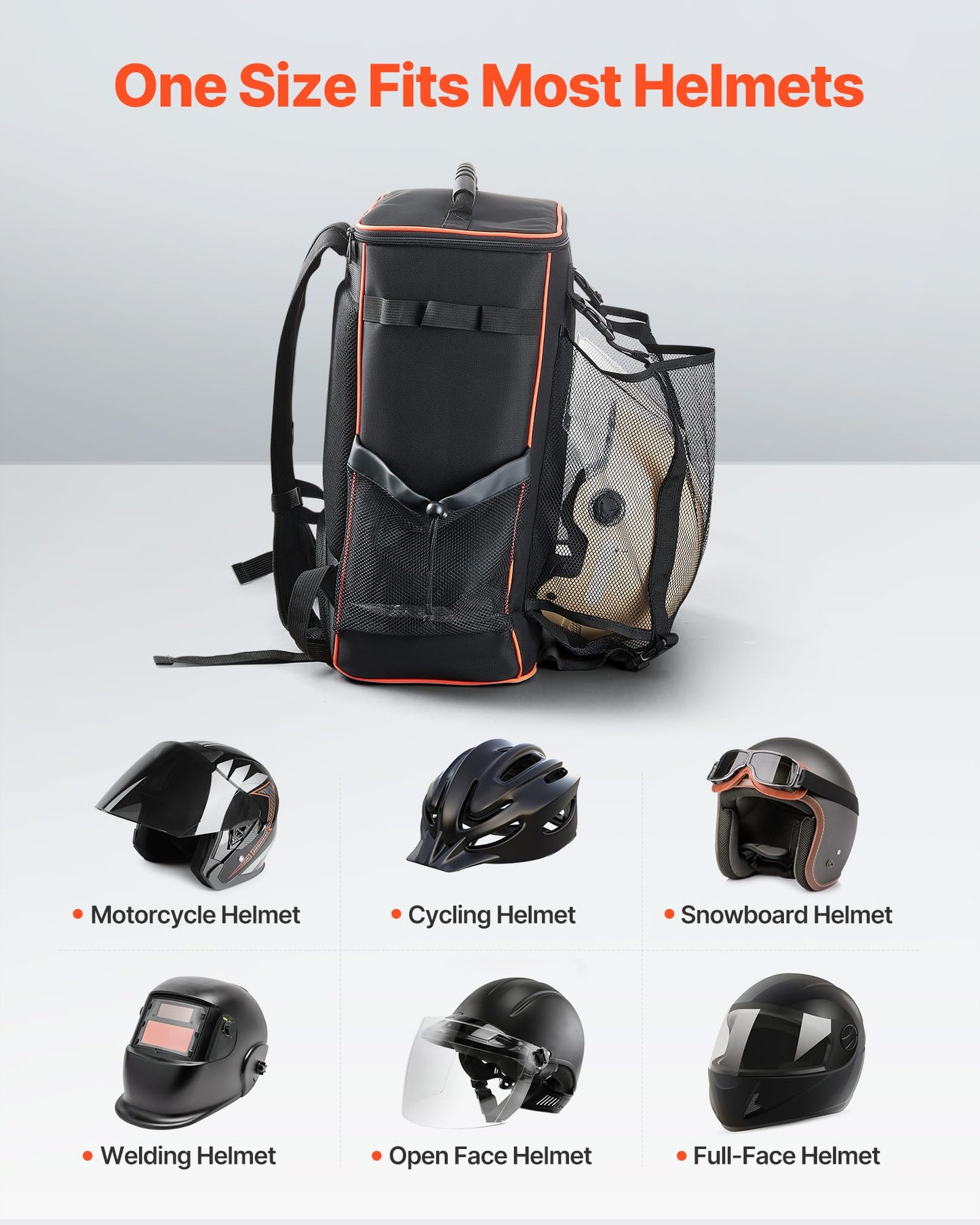 VEVOR Welding Backpack, 33L Welder Backpack with Insulated Bag & Helmet Bag, 600D Polyester Extreme Gear Pack for Tools and Helmet, Multi-Purpose Gear Storage Bag for Welding, Outdoor Camping, Hiking