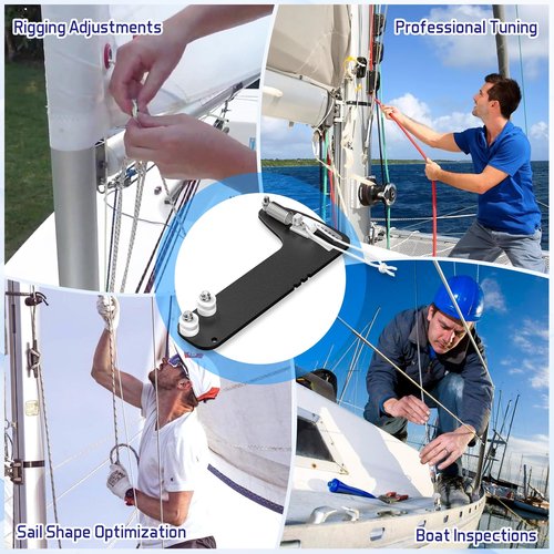 Sailboat Rigging Tension Gauge, PT-1M Professional Tension Gauge - Accurate Rigging Tool for Optimal Sail Performance, Wire Rope Standing Rigging for 2.5, 3, and 4 milimeter Cable Diamete, 360kg