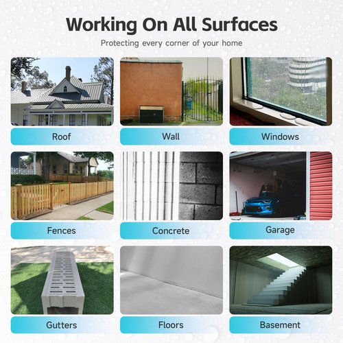Invisible Waterproof Sealant, Water- Based, Clear Waterproof Coating, Transparent Glue Anti-Leakage Agent for roof & Walls, Indoor and Outdoor Liquid Paint Adhesive (16 floz)