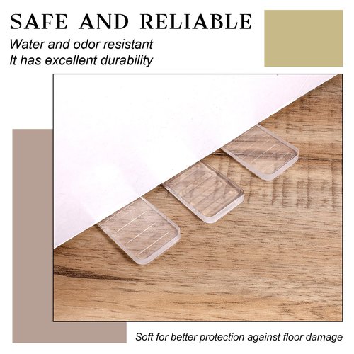 8 Pcs Flexible Plastic Shims, Shims for Leveling, Clear Plastic Furniture Levelers Wedges, Adjustable Toilet and Hot Tub Levelers, Non-Slip Trimmable Blocks for Uneven Floors, Tables, Appliances