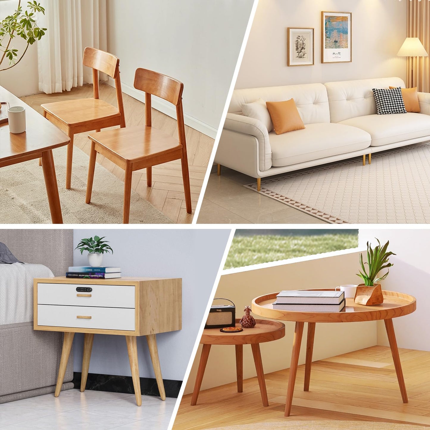 LIDSCURA 24 PCS 8mm x 1.25 M8 Project Adjustable Furniture Leg Leveler, Replacement Outdoor Patio, Stainless Steel Screw-in Leveling Feet Glides