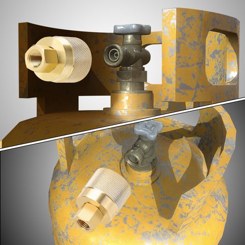 Hromee Forklift Propane Tank Connector RE7141F, Female Quick Install Forklift Fitting Adapter