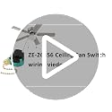 Akahttbn Bronze Ceiling Fan Switch Zing Ear ZE-268S6, 3 Speed 4 Wire Replacement Part
