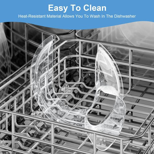 Food-Grade Pouring Shield for KitchenAid 4.5-5QT Mixer Bowl (Stainless Steel, Glass, Ceramic) - Secure Fit Splash Guard for KitchenAid Tilt-Head Stand Mixers and Dishwasher Safe