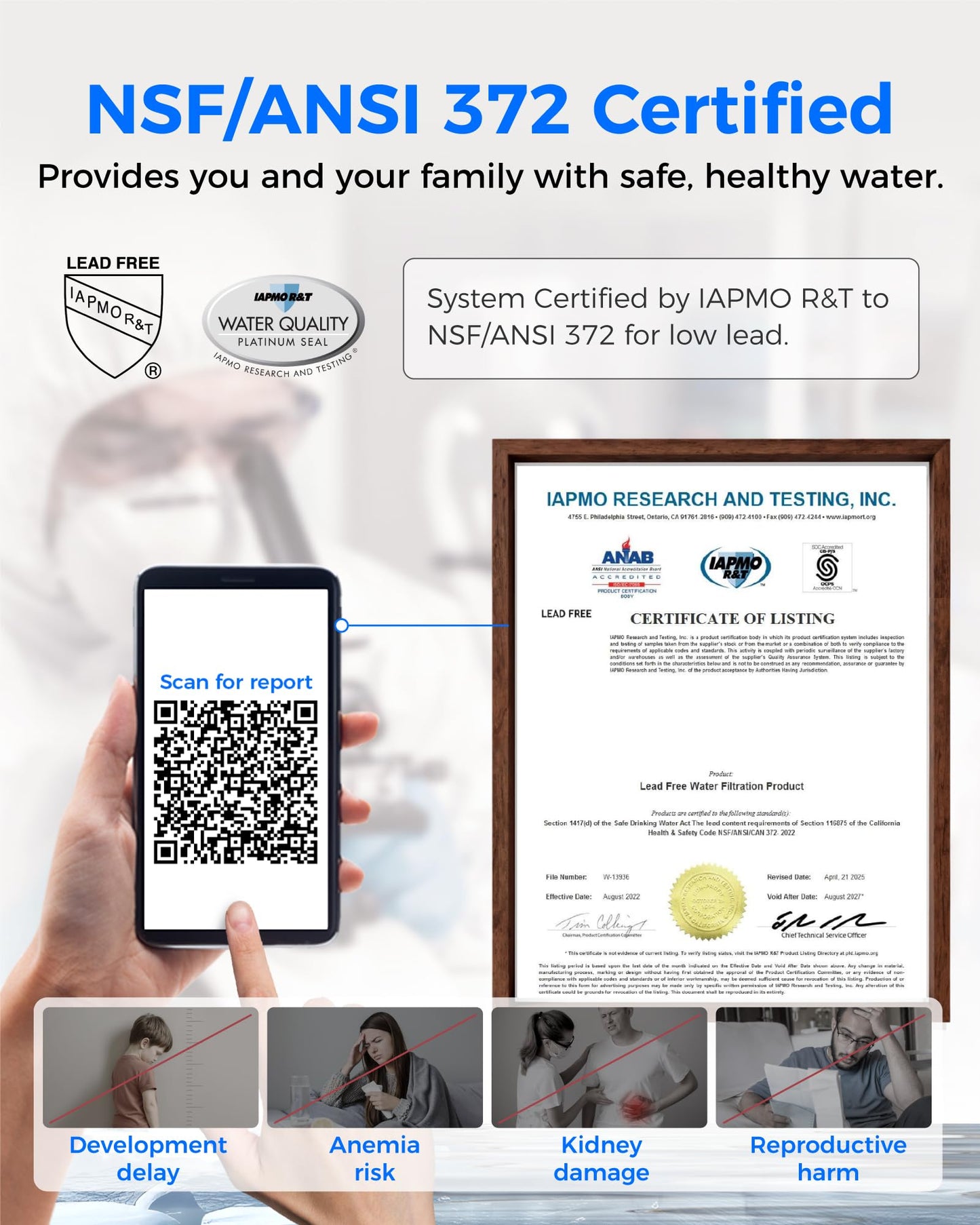 Waterdrop WD-A2 Countertop Reverse Osmosis System, 𝐇𝐨𝐭 𝐚𝐧𝐝 𝐂𝐨𝐥𝐝 RO System, Portable Pure Water Tank, Bottleless Water Cooler, 6 Temperature Settings, Hot Cold Room Water, 3:1 Pure to Drain