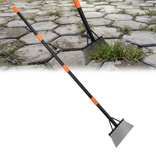 Garden Flat Shovel,Heavy Duty Weeding Tools Gardening,60" Long Handle Metal Floor Scraper,Multifunctional Cleaning Shovel for Lawn Edging, Scraping, Weed and Ice Removal