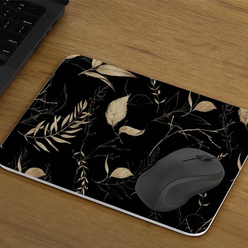 Akodm Black and Champagne Gold Leaf Wallpaper Peel and Stick Modern Botanical Contact Paper for Cabinets Drawers Bathroom Removable Self Adhesive Thick Vinyl Waterproof Luxury Wallpaper 17.7"x70.8"