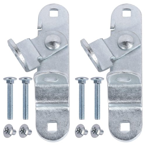 GDW Cargo Trailer Door Latch Hasp Keeper for Ramp Padlock Race Bar Lock Handle Enclosed Car Hauler (‎Trailer Door Hasp 2pack +Screws 4+Nuts 4)