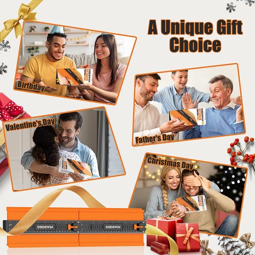 DODOWIN Contour Gauge Unlimited Connection Profile Tool 20 inch, Super Gauge Shape Outline Tool, Gift for Men Dad Him Husband，Welding Floor Woodworking Tool Tracing