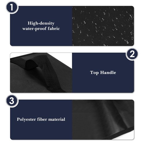 Linkidea Ice Cream Mixer Dust Cover, Portable Blender Shield with Hand Strap, Durable Mixer Protector with Compartment, Compatible with Ninja CREAMi Deluxe NC501, NC299AMZ, NC301 (Black)