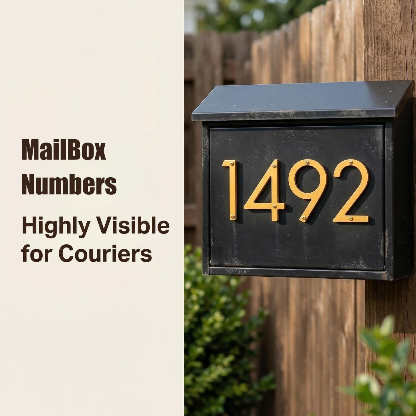 5"Floating House Numbers Metal House Numbers for Outside Large Address Numbers for House Mailbox Numbers Black Modern Aluminum Weatherproof Easy Installation (6, 5 Inch Black)