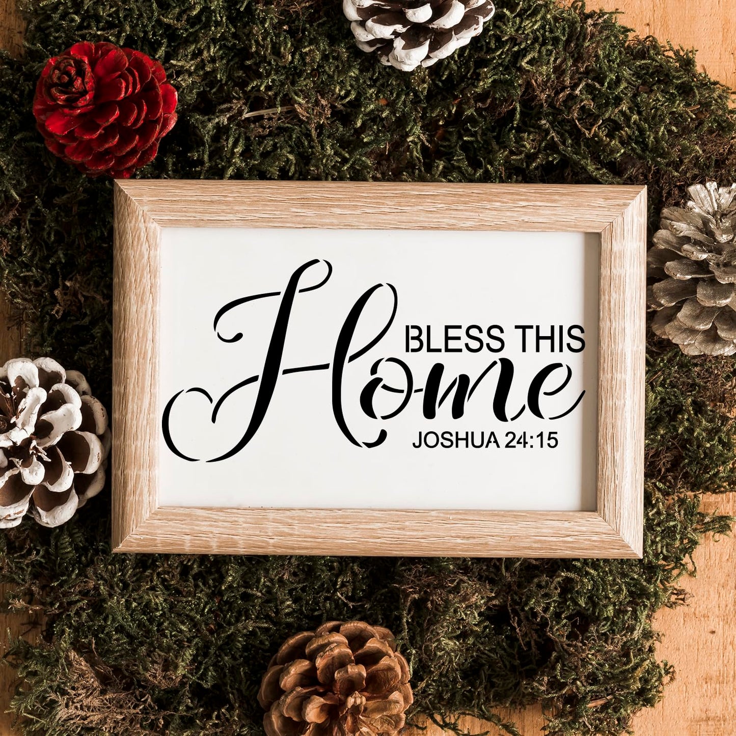 CZONG 15 Pieces Christian Inspirational Stencils Painting on Wood, Bible Sign Motivational Saying Faith God Fidence Be Still Reusable Painting Stencils DIY Farmhouse Wood Signs for Home Office Decor