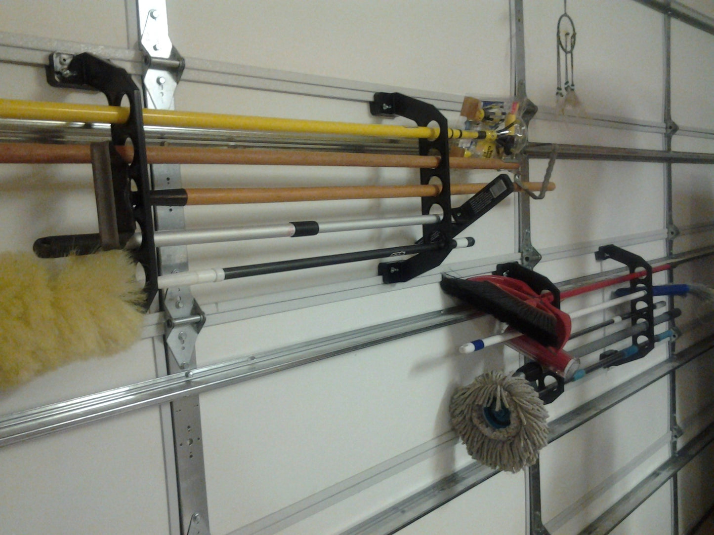 Cobra Storage Garage Door Storage Rack - 21" Black ABS Plastic Fishing Rod Holder - Ultimate Garage Organization for Fishing Gear and Equipment, Saltwater Fishing Gear