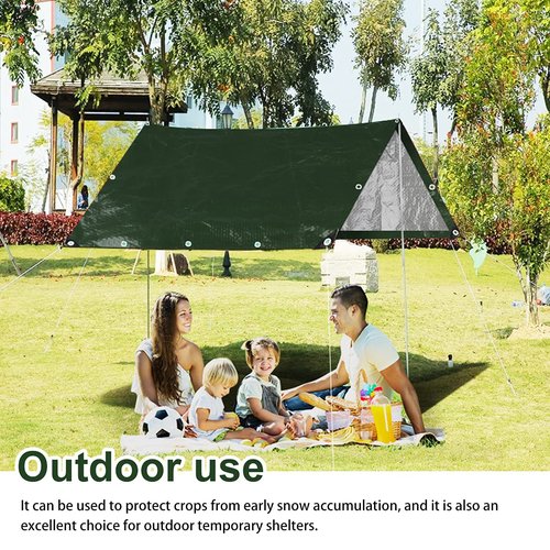 Onarway Poly Tarps Waterproof for Outdoor: Green Tarpaulin 6Mil Thicken 10x10 Ft 2Packs- Anti-UV Waterproof Tarp Cover with Grommets Multipurpose for Boat Pool Roof Camping