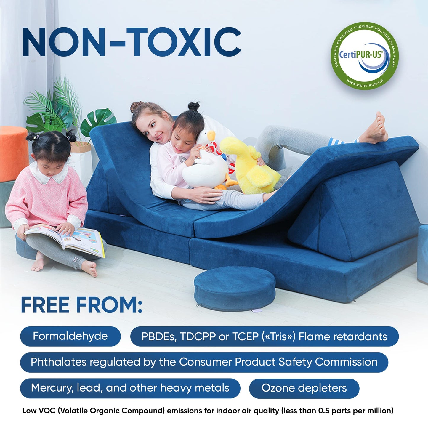 AK Trading CO. AK-Trading Upholstery High Density 4"" Height x 24"" Width x 72"" Length-Home or Commercial Use Seat Replacement Cushion-Made in USA Foam (FOAM-HD-4x24x72)