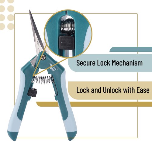 Mr. Pen Gardening Scissors, 6.5 Inch, Pruning Shears with Straight Stainless Steel Blade, Garden Clippers