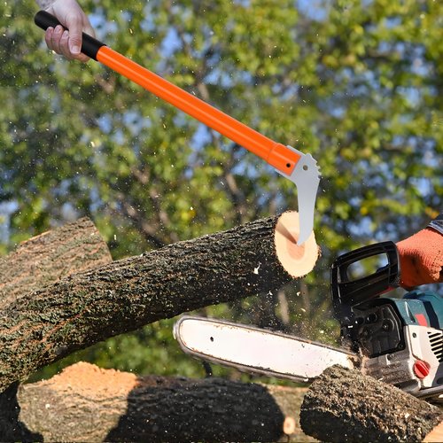 Meyoppm Hookaroon 28.3 Inch, Pickaroon Logging Tool with Anti-Slip Handle, Hookaroon Logging Tool for Rotating, Dragging, Stacking Logs