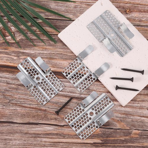 36pcs Drywall Repair Clips, 1/2 Inch Drywall Fastener Clips with Matching Screws Heavy-Duty Metal Dry Wall Patch Clamp for Damaged Walls DIY Fixing