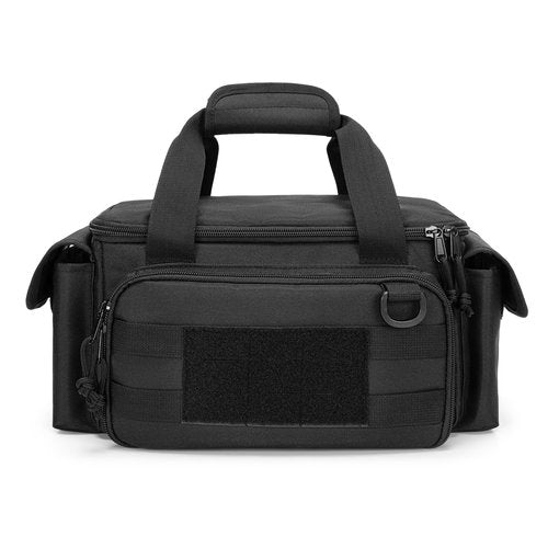 Rexmica Small Tool Bag with Anti-friction and Thick Padded Bottom, Tool Storage Organizer for Men, Tactical Bag, Range Bag, Multi-functional Work Tote for Repairman, Electrician, Carpenters, Handyman