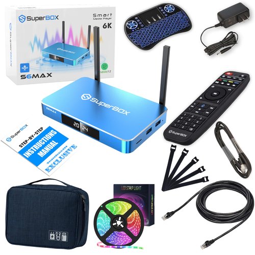 2025 S6 max with Remote, Controller, LED Light Strip, Power Adapter, Cables, Travel Case & Quick Start Manual