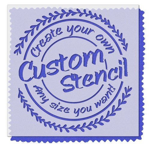 Stencil Stop Personalized Custom Stencils for Spray Painting - Customizable for Logos, Businesses, Images - 14 Mil Mylar Plastic [18 x 18 inches]
