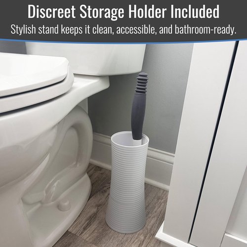 DMI CleanReach Pro with Sanitary Holder - Easy Release Toilet Aids for Wiping Bottom, Butt Wiper Tool for Women and Men, Long Handle Toilet Aids for Seniors and Handicap, Toileting Wand, FSA/HSA