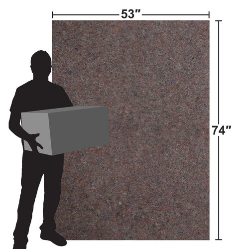 JungleA Moving Blankets, 12 Pack Heavy Duty Packing Blankets for Moving, Thick Shipping Pads for Protecting Furniture, 53 x 74 Inches (20 lb/dz) Professional Shipping Wrapping Furniture Moving Pads