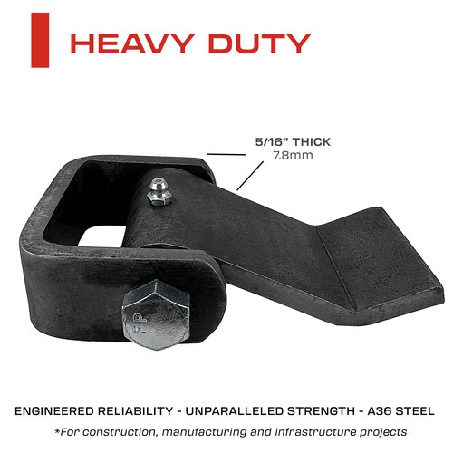 4 Pack - Dump Trailer Hinges - Trailer Door Strap - Heavy Duty – Truck Hinges – Weld On Hinge – Steel Weld On Strap – Leaf Style - Tailgate Hinge for Door Gate Body with Grease Zerk (4 PCS)