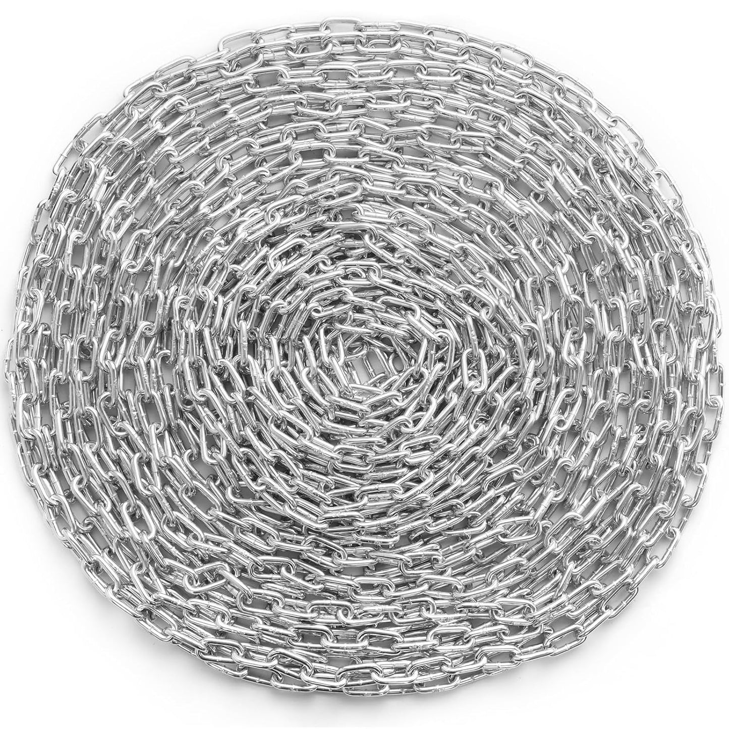 VEVOR Grade 30 Chain 3/16 Inch by 100Ft Length Grade 30 Proof Coil Chain Zinc Plated Grade 30 Chain for Towing Logging Agriculture and Guard Rails