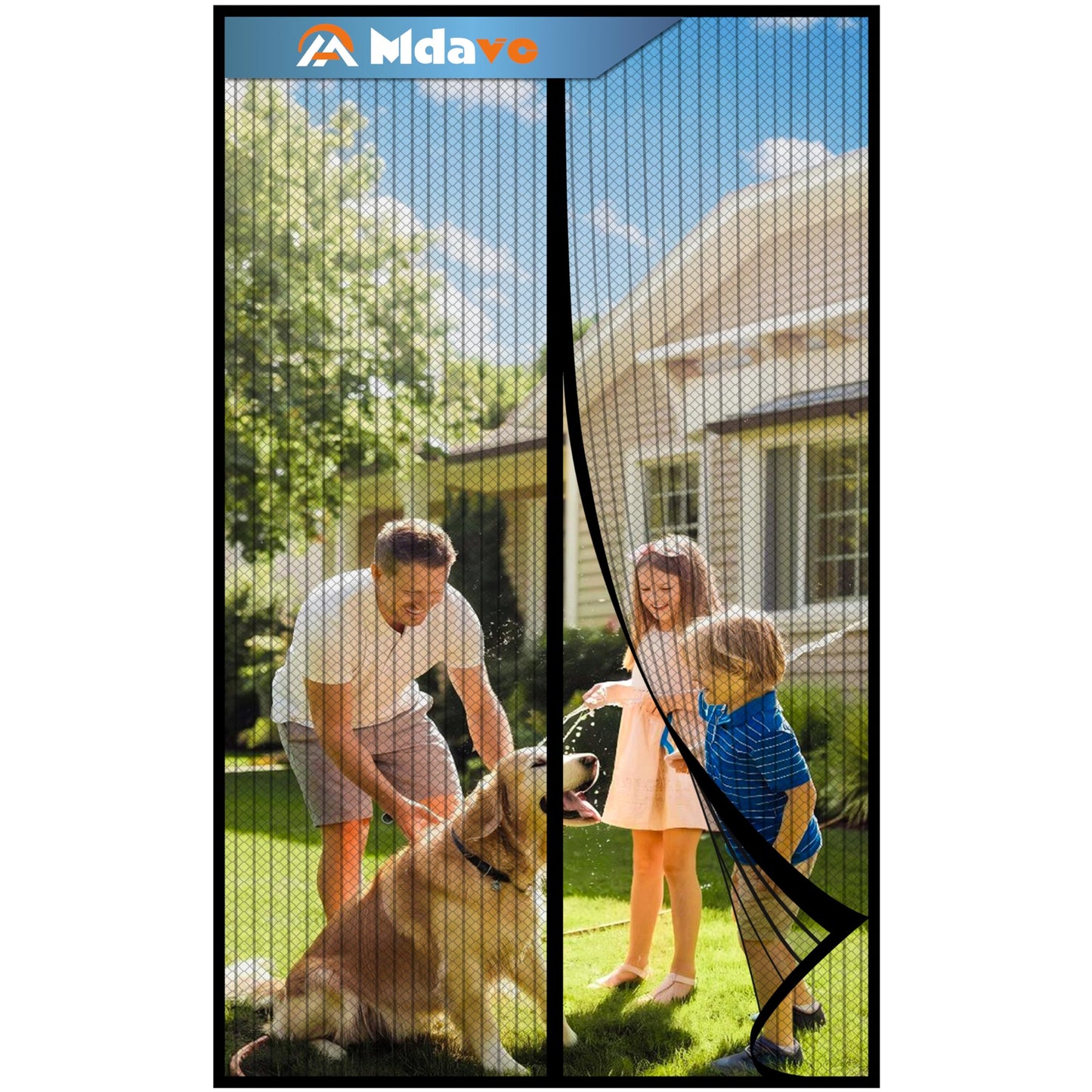 Magnetic Screen Door, Door Screen Magnetic Closure-Keeps Bugs Out Let Breeze in, Heavy Duty Mesh - Pet and Kid Friendly, Works with Front Doors, Sliding Doors (Fit Door Size 30 x 80 Inch) Gray