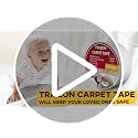 Trazon Double Sided Carpet Tape 2 Inch / 12 Yards Heavy Duty Rug Gripper for Hardwood Floors & Rugs