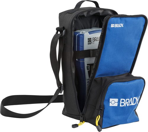 Brady Portable Printer Soft Case for Brady BMP41, BMP61, BradyPrinter M611 Printers,Blue/Black