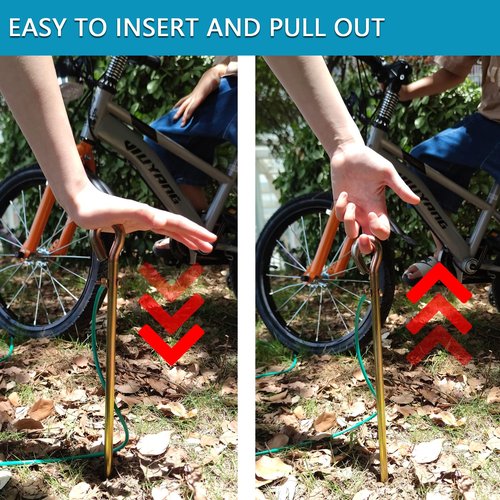 Minidodoca- Portable Ground Rod - Grounding Pin with Ground Wire Lug | Great for Electric Fences,Fenerator,Antennas,Satellite Dishes,Ground Post Pin,Tie out Stake (Portable)