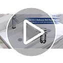 Hibbent Upgraded 3-in-1 Bathroom Sink Drain Strainer Pop Up Stopper Chrome 1