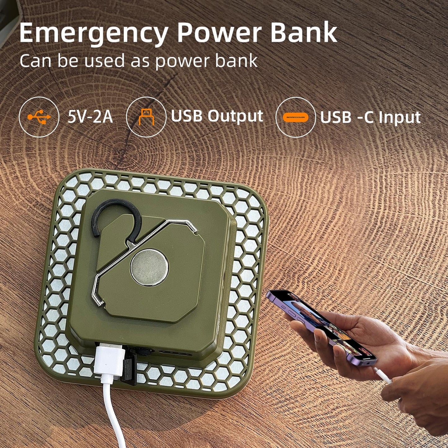 Portable Rechargeable LED Camping Lights for Hanging,Waterproof Outdoor Light,Super Bright Hanging Lanterns for Tents