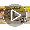 Stanley 3 Gallon Wet Dry Shop Vacuum with 4 Peak HP Motor, Stainless Steel, Portable & 3-in-1 Blower