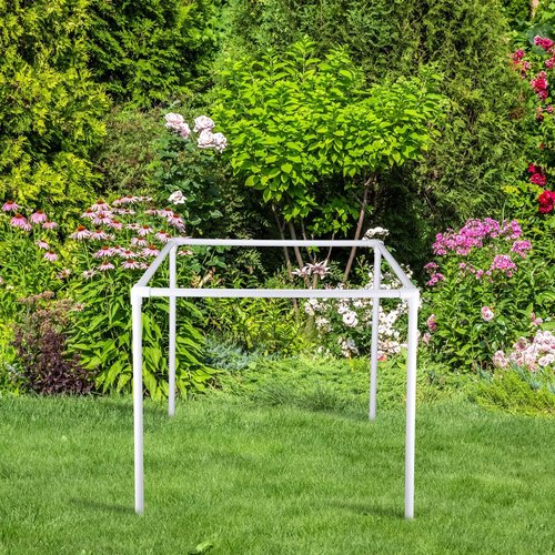 Sasylvia 10 Pcs White PVC Pipe DIY Projects Sch40 Furniture Grade for Home, Greenhouse, Garden, Farm, Workshop (1/2 Inch,4 Ft)