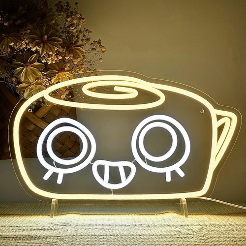 Shelly Neon Sign - Cute Ammonite Shell LED Light, USB Powered Dimmable Decor for Gamers, Paleontology Fans
