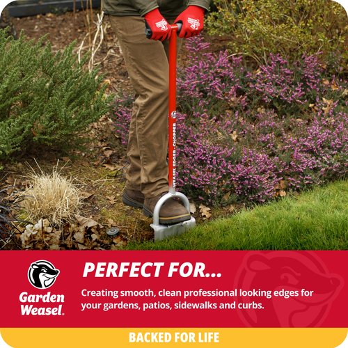 Edger-Chopper - Long Handle | Beds, Patios, Trenches, Sidewalks, Driveways, and More | Lawn and Landscaping Tool, T Grip, Sod Cutter | 91714 810053890110