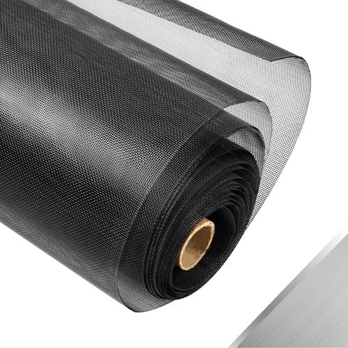 FCSOTSPS 304 Stainless Steel Mesh Window Screen Roll, 35IN x 10FT Black Metal Window Screen Replacement,Window Screen Mesh for Window,Door,Patio,Pet,Vent,Porch and DIY Projects (22 Mesh)