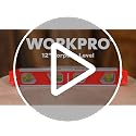 WORKPRO 12-Inch Magnetic Torpedo Level - Red, Durable Aluminum, Accurate Bubble Vials