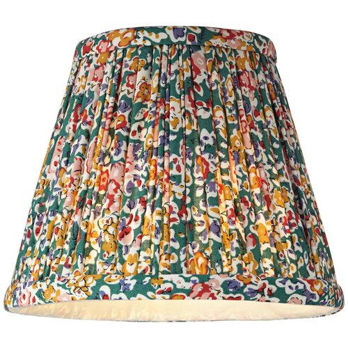 Springcrest Nelle Multi-Color Floral Pleated Shade 3.5x6x5 (Clip-On) - Springcrest
