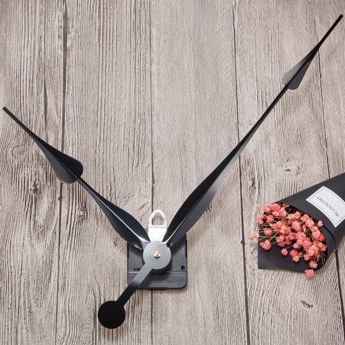 Hicarer High Torque Quartz Long Shaft Clock Mechanism Replacement with 12 Inch Long Spade Hands Clock Movement Replacement Motor for DIY
