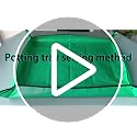 Small Waterproof Repotting Mat for Indoor Plants 26.8 x 26.8 inches - Green
