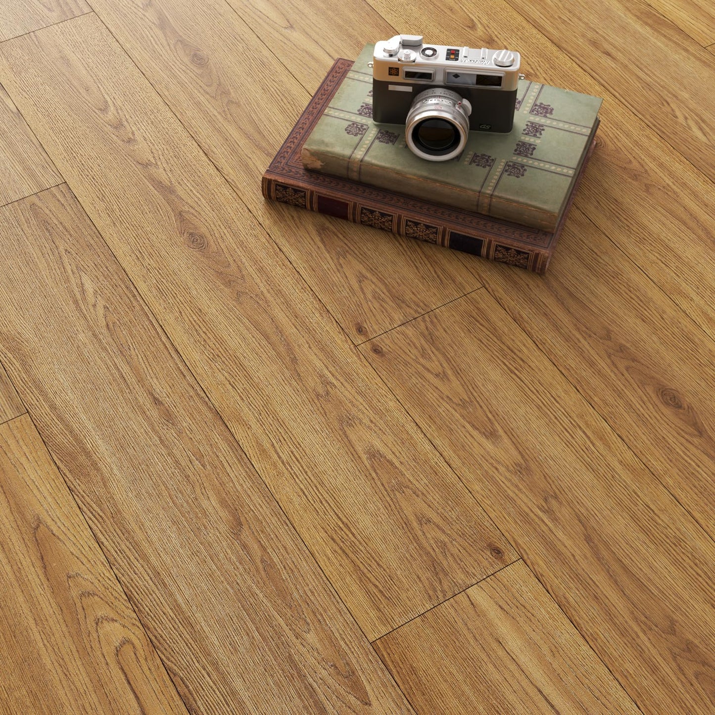 Yenhome 6"X36" Peel and Stick Vinyl Flooring Waterproof Peel and Stick Floor Tile Bathroom Kitchen Flooring Temporary Self Adhesive Floor Tiles for Renter Wood Scratch Resistant 35Plank 52.5Sq.Ft