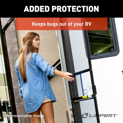 Lippert Screen Shot Automatic RV Screen Door Closer, 26", Compatible with Lippert Entry Doors Only, Easy DIY Installation, Hardware Included, 1-Year Warranty - 730813