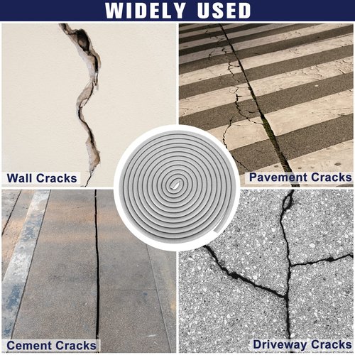 59FT Length Backer Rod Foam Caulk Saver for Concrete Filling, Joints and Gaps, 3/8 in Diameter x 59FT Length (Grey)