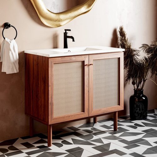 36" Ceramic Vanity Sink Top