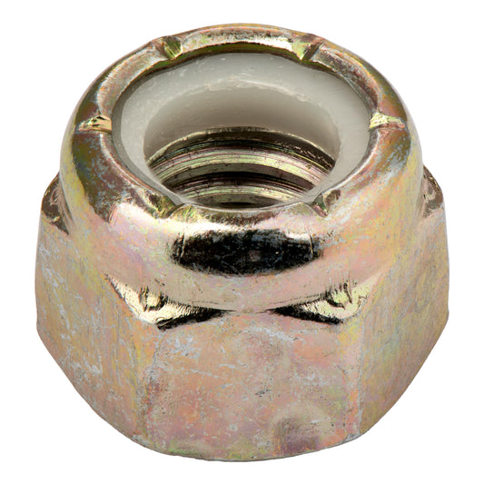 3/8-16 (100 Pack) Grade 8 Nylon Insert Locknuts, Coarse Thread, Nylock Nuts by Makers Bolt