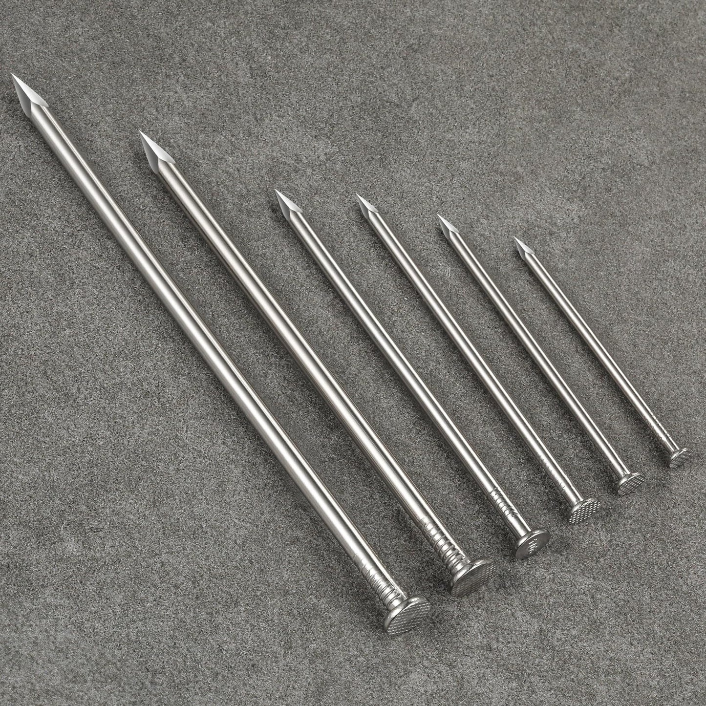 Wensilon 430pcs Stainless Steel 304 Nails Kit, Hanging Nails Kit, Wall Nails Kit, Dowels Kit, Long Nails Kit
